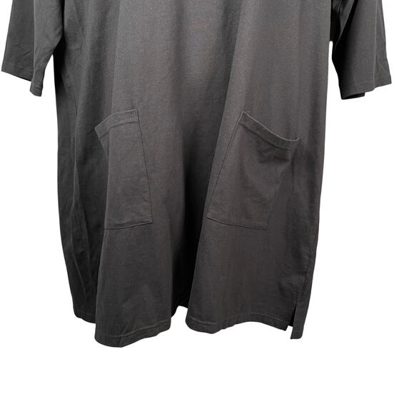 Quacker Factory Dress Womens 3X Black Rhinestone Hooded Cotton Cover Up - Picture 5 of 10